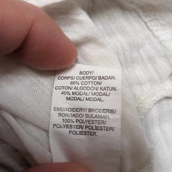 Lucky Brand White Halter Top Embroidered Chest - Picture 7 of 10